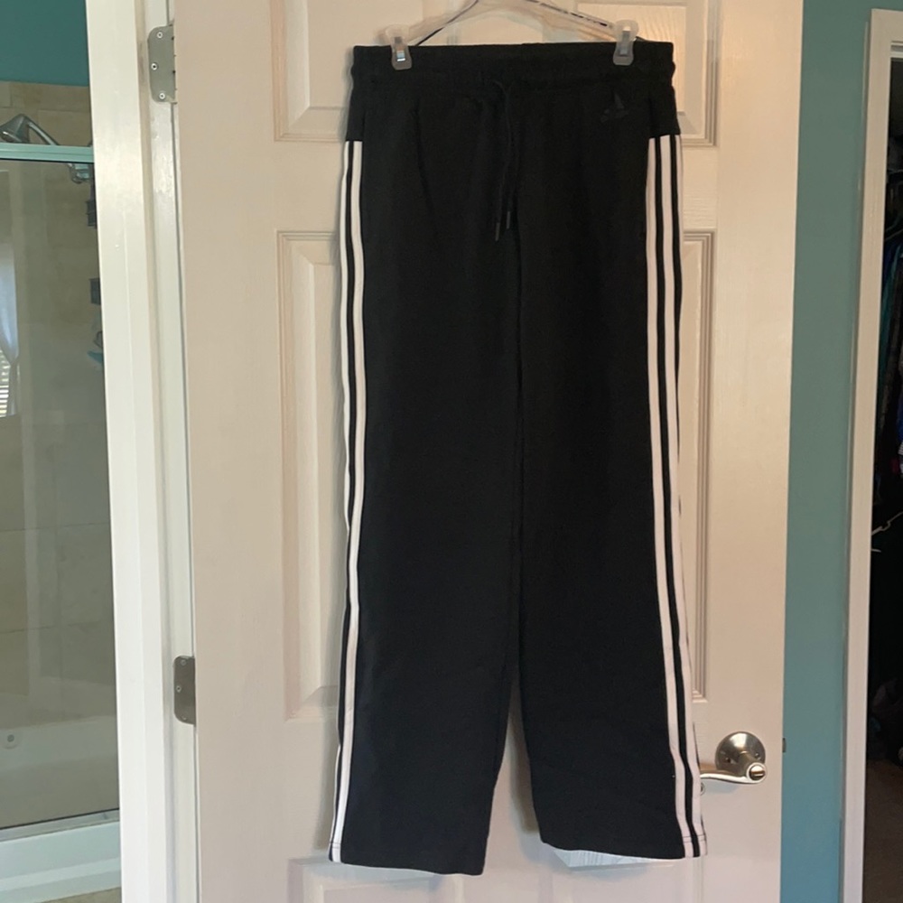 Adidas side striped sweats